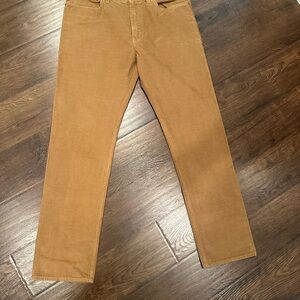 J. Crew Mercantile Men's Tan Corduroy Pants 33 x 32